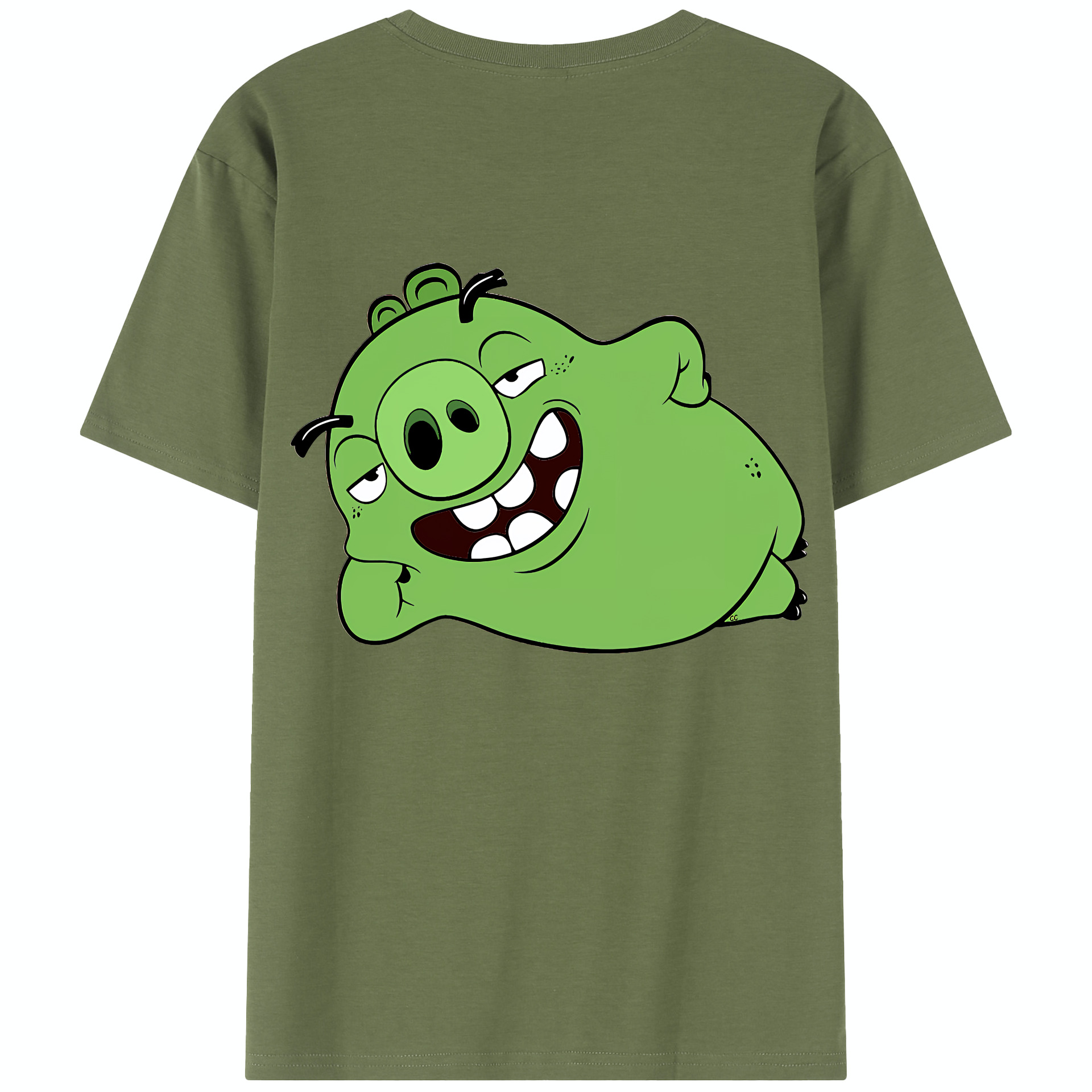 （画像用） Angry Birds アングリーバード 綿100％半袖Tシャツ（背面プリント）